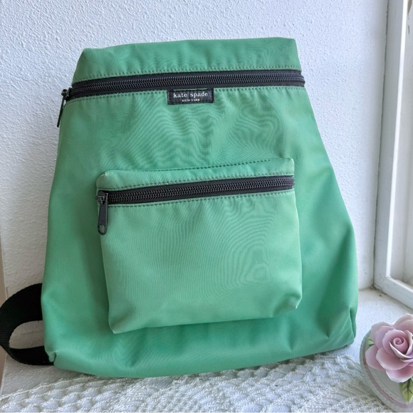 kate spade Handbags - Kate Spade Green Nylon Backpack | Minimal Everyday Bag
